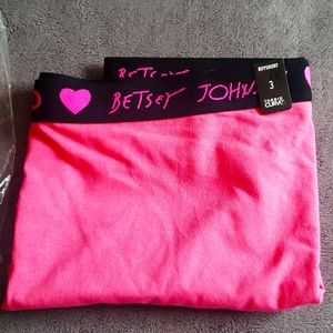 Betsey Johnson Torrid Boyshorts 3 Pink NWT
